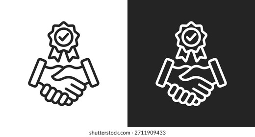 Icono De Transparencia En Estilo De Línea En Blanco Y Negro