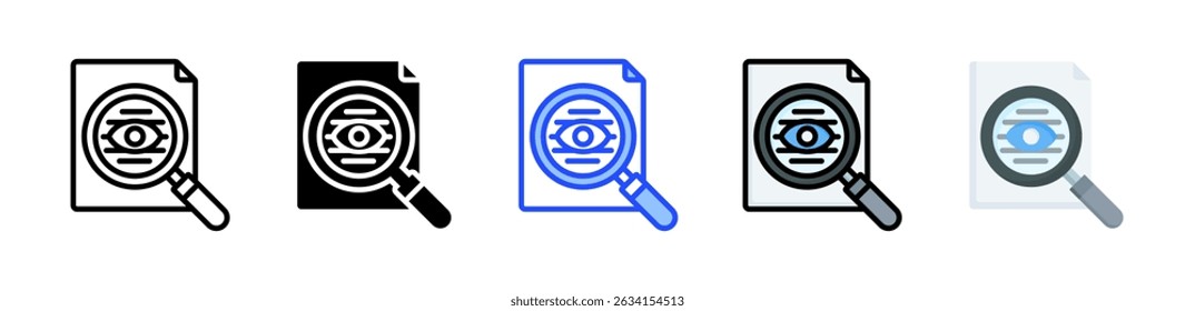 Coleção De Ícones De Transparência Com Vários Estilos