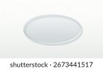 Transparency icon glass geometric oval shape design element vector object illustration