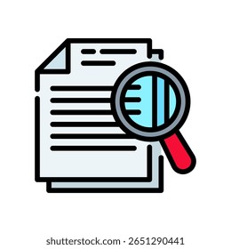 Transparency Icon Lineal Color Vector Illustration