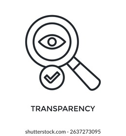 Transparency Icon Outline Style. Vector Illustration For Graphic Design