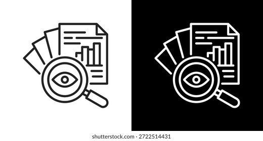 Transparency Icon Set. Clean Line Design With Light And Dark Versions For Versatile Use