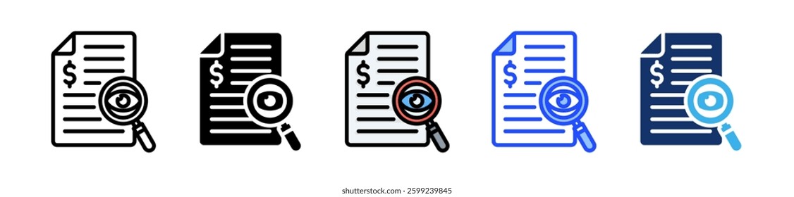 Transparency Icon Set With Multiple Style Collection