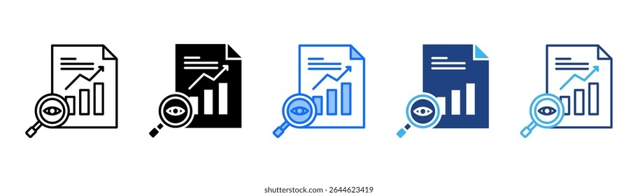 Transparency icon set multiple style collection