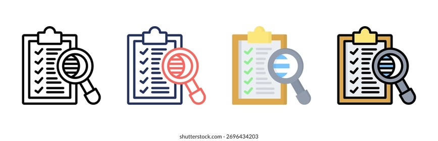 Transparency icon set multiple style collection