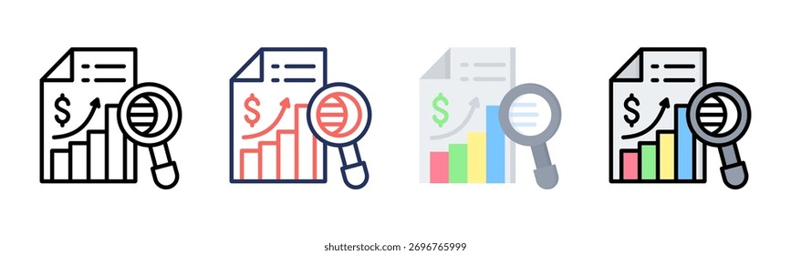 Transparency icon set multiple style collection