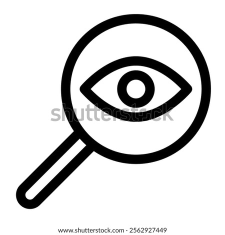 Transparency icon with simple and line style