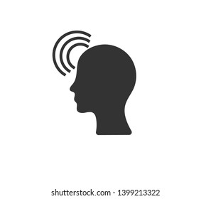 transparency icon simple vector illustration man idea face