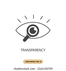 transparency icons  symbol vector elements for infographic web