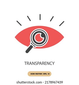 transparency icons  symbol vector elements for infographic web