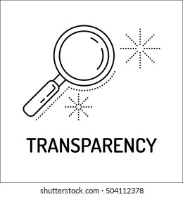 Transparency Line Icon