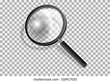 Transparency magnifying glass