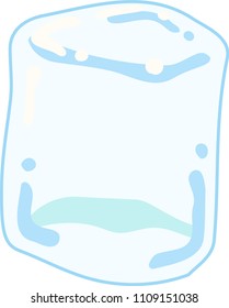 Transparency Melted Ice illustration
