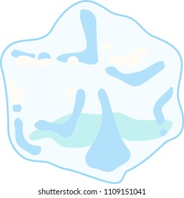 Transparency Melted Ice illustration