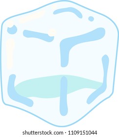Transparency Melted Ice illustration