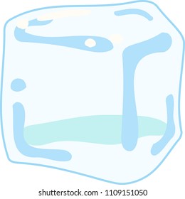 Transparency Melted Ice illustration