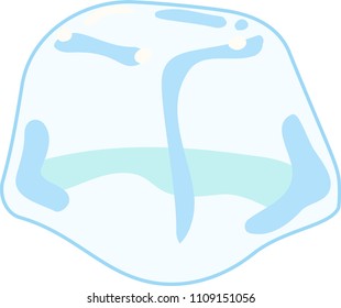Transparency Melted Ice illustration