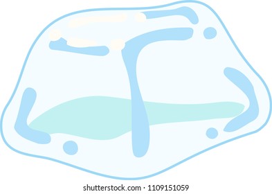 Transparency Melted Ice illustration
