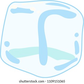 Transparency Melted Ice illustration