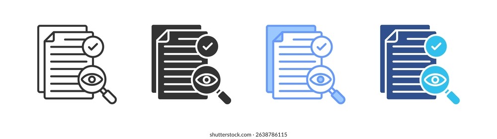 Transparency Multi Style Icon Set Vector