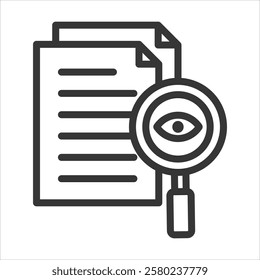 Transparency Outline Icon Vector Illustration