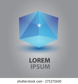 Transparent 3D Logo, illustration, vector.