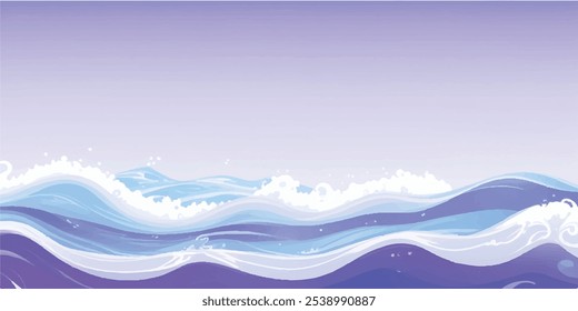 Transparent abstract purple  and white abstract water color ocean wave texture background. Banner Graphic Resource as background for ocean wave and water wave abstract graphics
