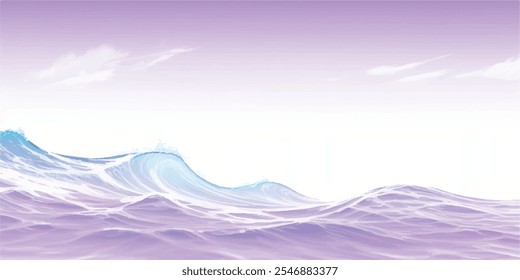 Transparent abstract purple and white abstract water color ocean wave texture background. Banner Graphic Resource as background for ocean wave and water wave abstract graphics
