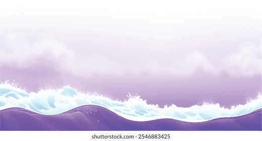 Transparent abstract purple and white abstract water color ocean wave texture background. Banner Graphic Resource as background for ocean wave and water wave abstract graphics
