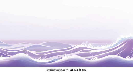 Transparent abstract purple and white abstract water color ocean wave texture background. Banner Graphic Resource as background for ocean wave and water wave abstract graphics
