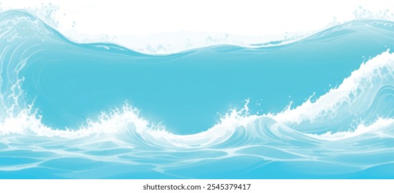 Transparent abstract soft blue and green abstract water color ocean wave texture background. Banner Graphic Resource as background for ocean wave and water wave abstract graphics	