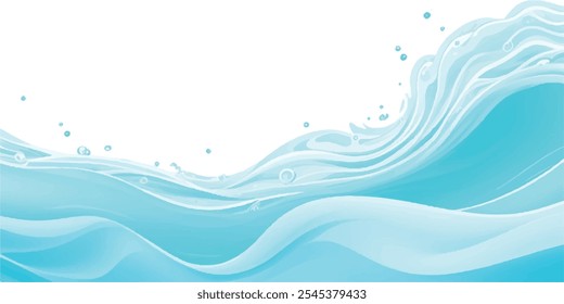 Transparent abstract soft blue and green abstract water color ocean wave texture background. Banner Graphic Resource as background for ocean wave and water wave abstract graphics	