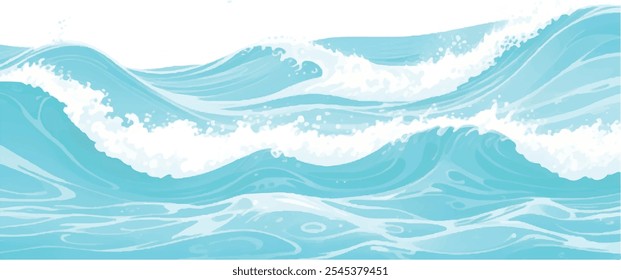 Transparent abstract soft blue and green abstract water color ocean wave texture background. Banner Graphic Resource as background for ocean wave and water wave abstract graphics	