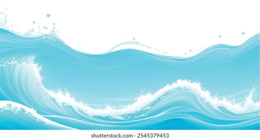 Transparent abstract soft blue and green abstract water color ocean wave texture background. Banner Graphic Resource as background for ocean wave and water wave abstract graphics	