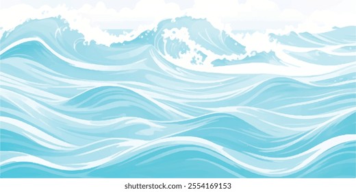 Transparent abstract soft blue and green abstract water color ocean wave texture background. Banner Graphic Resource as background for ocean wave and water wave abstract graphics
