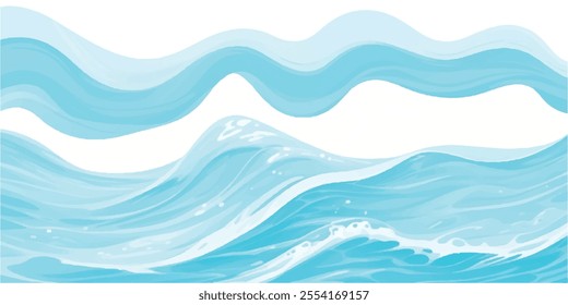 Transparent abstract soft blue and green abstract water color ocean wave texture background. Banner Graphic Resource as background for ocean wave and water wave abstract graphics
