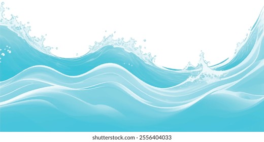 Transparent abstract soft blue and green abstract water color ocean wave texture background. Banner Graphic Resource as background for ocean wave and water wave abstract graphics
