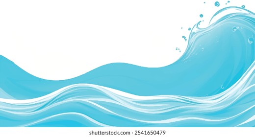 Transparent abstract soft green and blue abstract water color ocean wave texture background. Banner Graphic Resource as background for ocean wave and water wave abstract graphics	