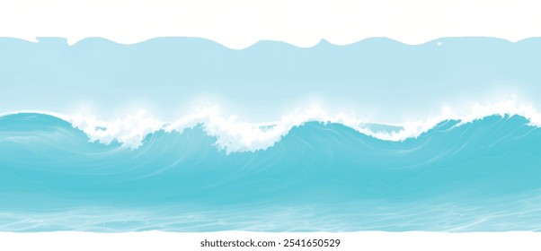 Transparent abstract soft green and blue abstract water color ocean wave texture background. Banner Graphic Resource as background for ocean wave and water wave abstract graphics	