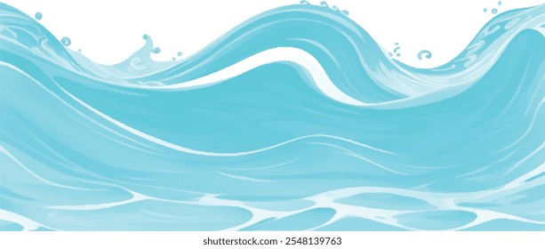 "Fondo abstracto transparente de la textura de la onda del océano de la acuarela verde y azul. Este elegante diseño presenta tonos fluidos y mezclados de verde y azul, creando una atmósfera oceánica serena y tranquila