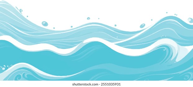 Transparent abstract soft green and blue abstract water color ocean wave texture background. Banner Graphic Resource as background for ocean wave and water wave abstract graphics