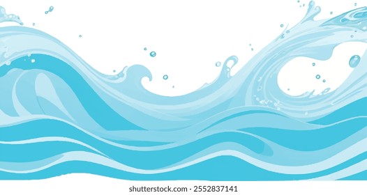 Transparent abstract soft green and blue abstract water color ocean wave texture background. Banner Graphic Resource as background for ocean wave and water wave abstract graphics