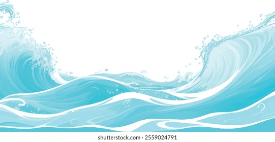 Transparent abstract soft green and blue abstract water color ocean wave texture background. Banner Graphic Resource as background for ocean wave and water wave abstract graphics	