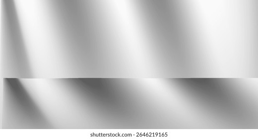 Painel acrílico transparente com alto brilho. Reflexão realista e brilho.
