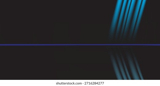 Painel acrílico transparente com alto brilho. Reflexão realista e brilho. vetor