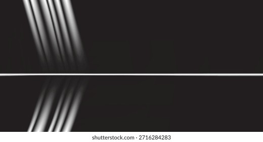 Transparent Acrylic Panel with High Gloss. Realistic Reflection and Glare.