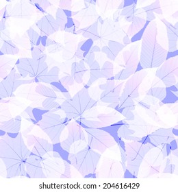 Transparent Autumn Leaves, seamless pattern. plus EPS10 vector file