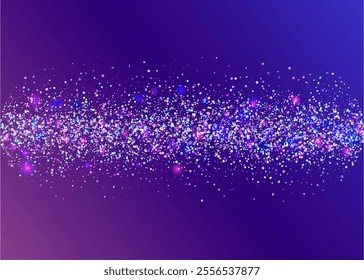 Transparent Background. 3d Texture. Holographic Serpentine. Cristal Ribbon. Iridescent Burst. Modern Poster. Purple Laser Paper. Light Isolated Backdrop. Blue Transparent Background