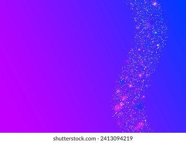 Transparent Background. Blue Happy Glitter. Carnaval Tinsel. Carnival Effect. Cristal Poster. Light Colourful Explosion. Modern Dust. Disco Concept. Pink Transparent Background