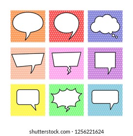 Transparent Background with Boom comic book explosion vector design pattern. speech bubbles. Price tag. Pop art. text box. conversation chat. information frame. Talk balloon. Dream cloud. illustration